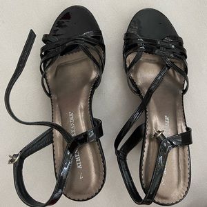 Athena Alexander Black Sandal Platforms